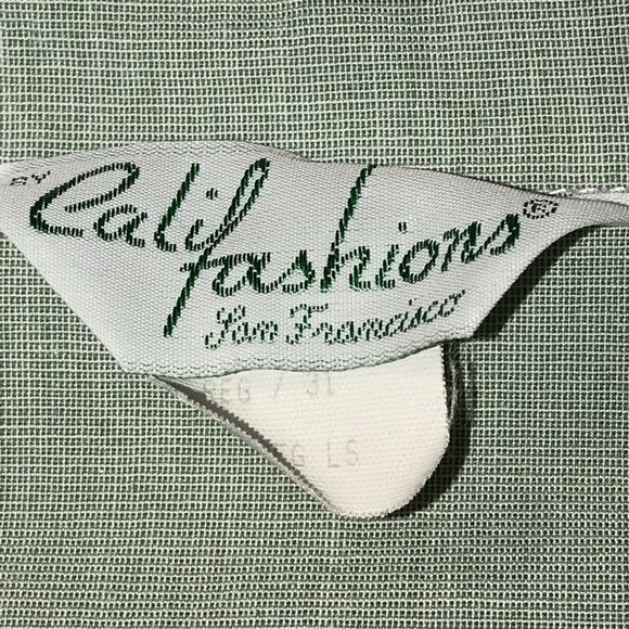 Vintage Light Green Shirt, Size 16 - Picture 7 of 9
